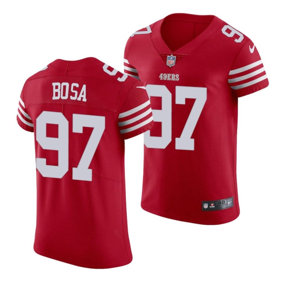 2022 23 49ers nick bosa scarlet vapor elite jersey scaled