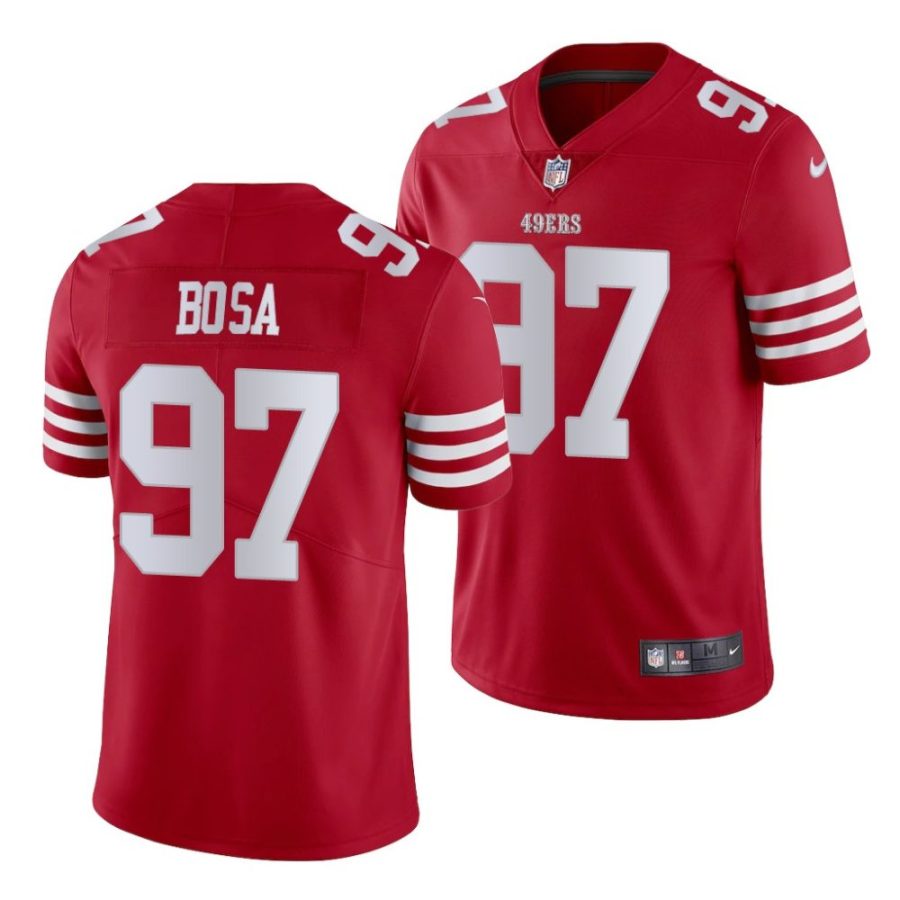 2022 23 49ers nick bosa scarlet vapor limited jersey scaled