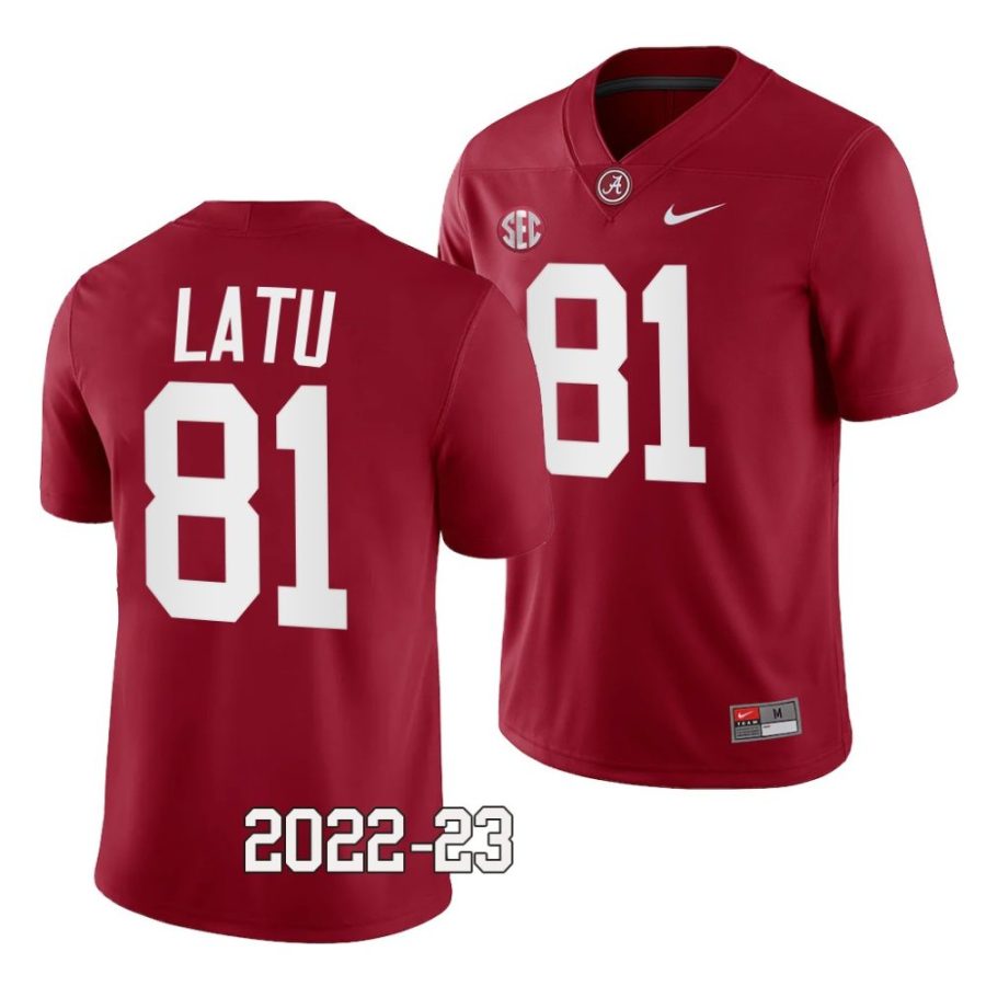 2022 23 alabama crimson tide cameron latu crimson college football jersey scaled