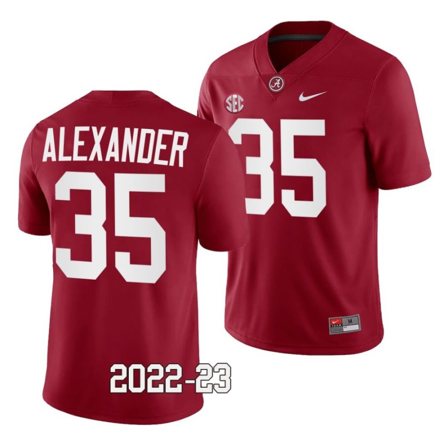 2022 23 alabama crimson tide jeremiah alexander crimson college football jersey scaled