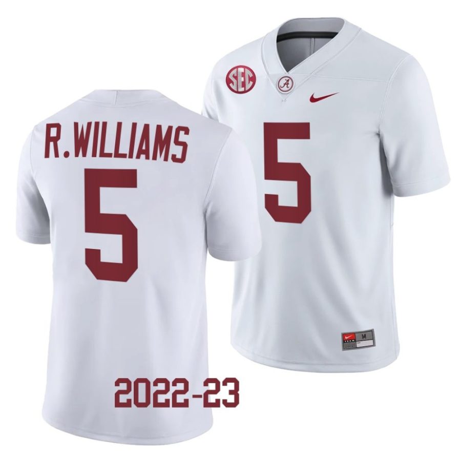 2022 23 alabama crimson tide roydell williams white college football jersey scaled