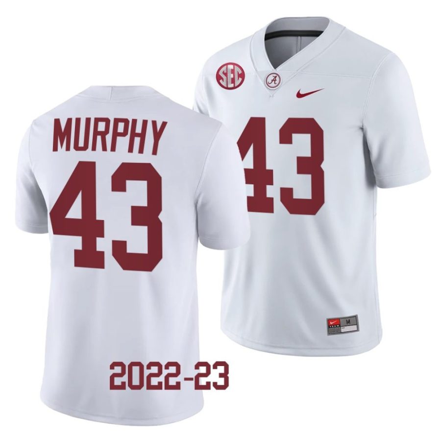 2022 23 alabama crimson tide shawn murphy white college football jersey scaled