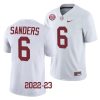 2022 23 alabama crimson tide trey sanders white college football jersey scaled