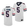 2022 23 arizona wildcats christian young white untouchable game football jersey scaled