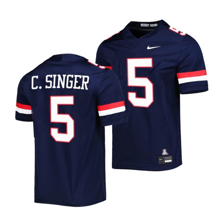 2022 23 arizona wildcats dorian singer navy untouchable football jersey scaled