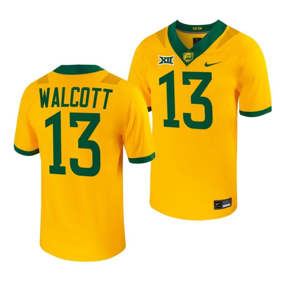 2022 23 baylor bears al walcott gold untouchable game football jersey scaled