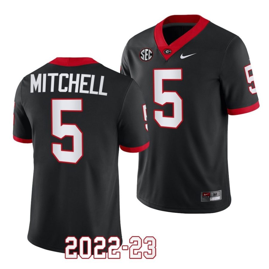 2022 23 bulldogs adonai mitchell black college football alternate jersey scaled