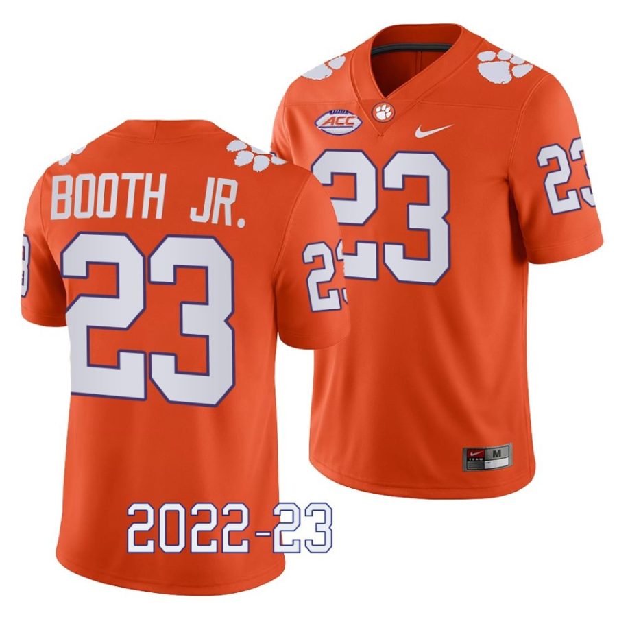 2022 23 clemson tigers andrew booth jr. orange game college football jersey scaled