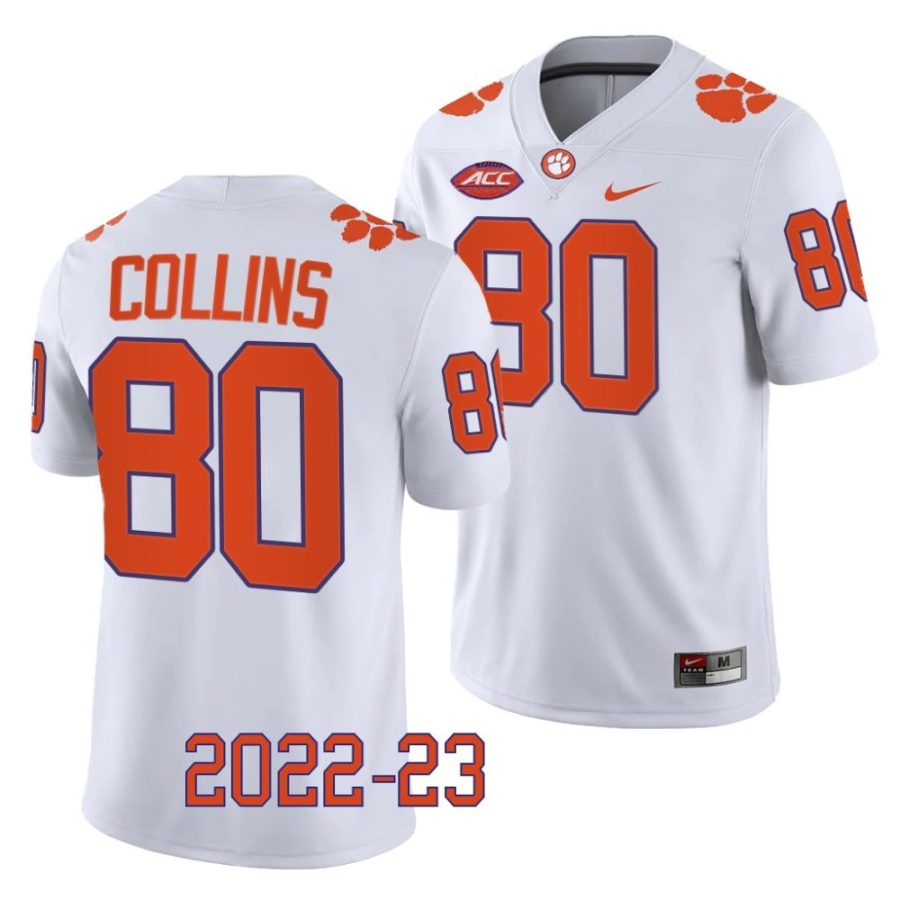2022 23 clemson tigers beaux collins white college football game jersey scaled