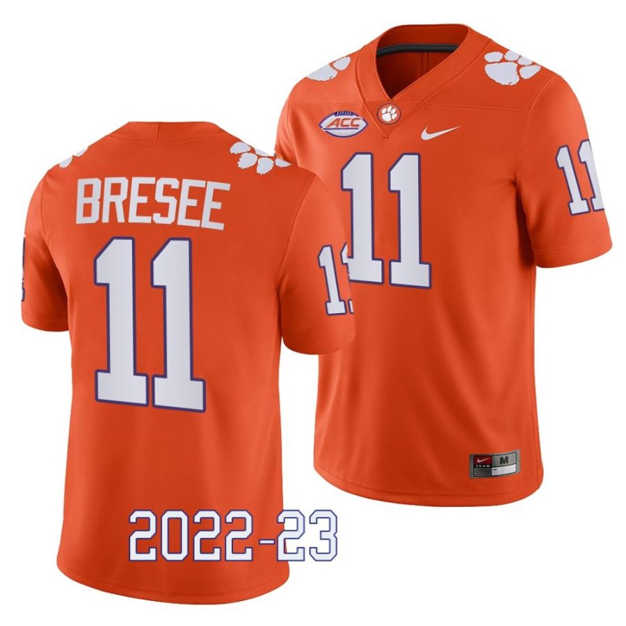 2022 23 clemson tigers bryan bresee orange game college football jersey scaled