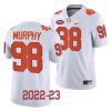2022 23 clemson tigers myles murphy white college football game jersey scaled