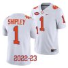 2022 23 clemson tigers will shipley white college football game jersey scaled
