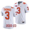 2022 23 clemson tigers xavier thomas white college football game jersey scaled