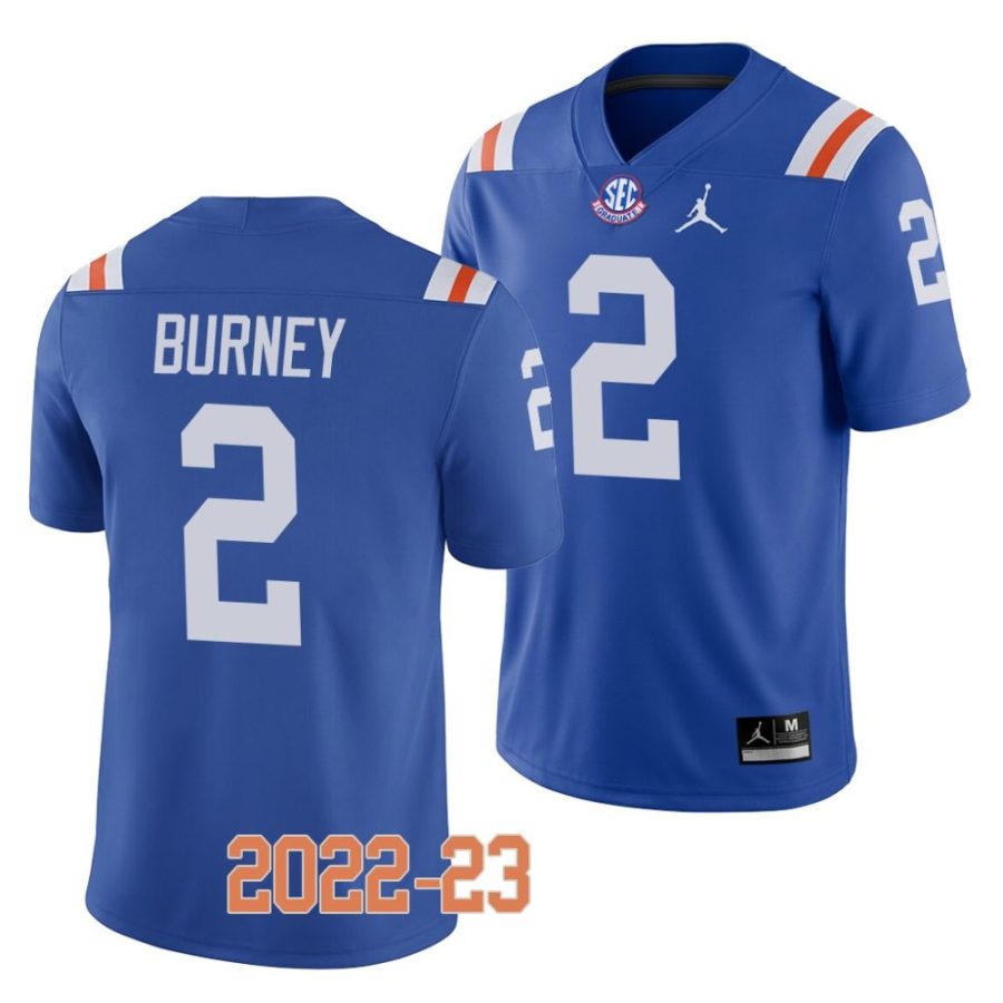 2022 23 florida gators amari burney blue college football throwback jersey scaled