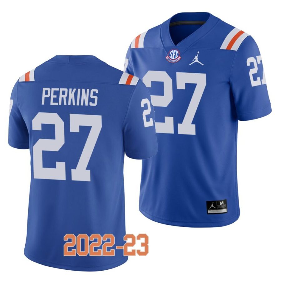 2022 23 florida gators jadarrius perkins blue college football throwback jersey scaled