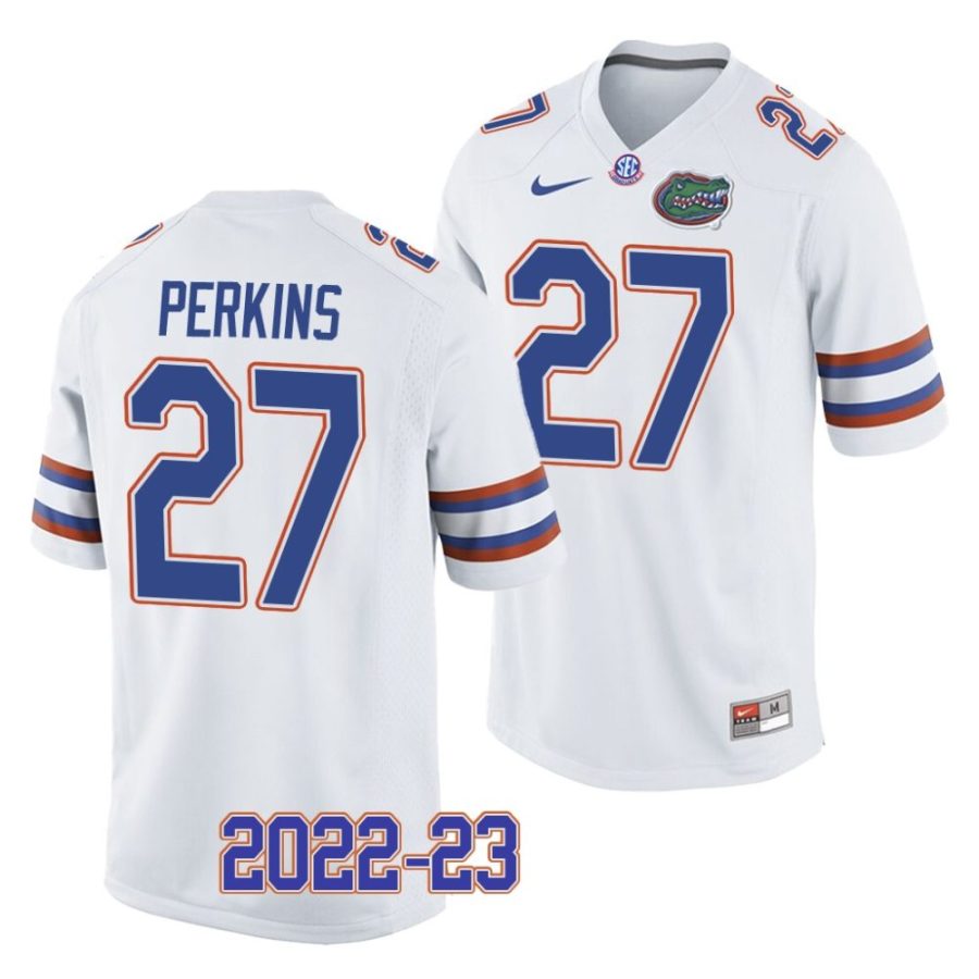 2022 23 florida gators jadarrius perkins white college football replica jersey scaled