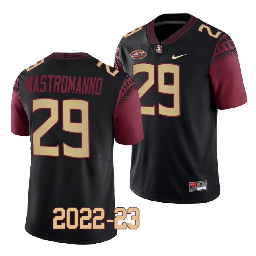 2022 23 florida state seminoles alex mastromanno black college football replica jersey scaled