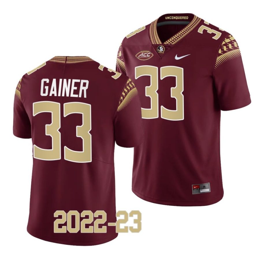 2022 23 florida state seminoles amari gainer garnet college football replica jersey scaled