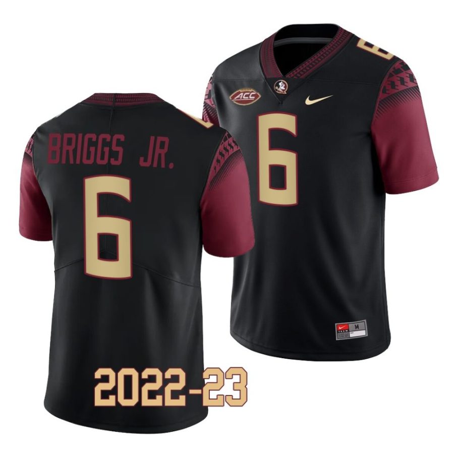 2022 23 florida state seminoles dennis briggs jr. black college football replica jersey scaled