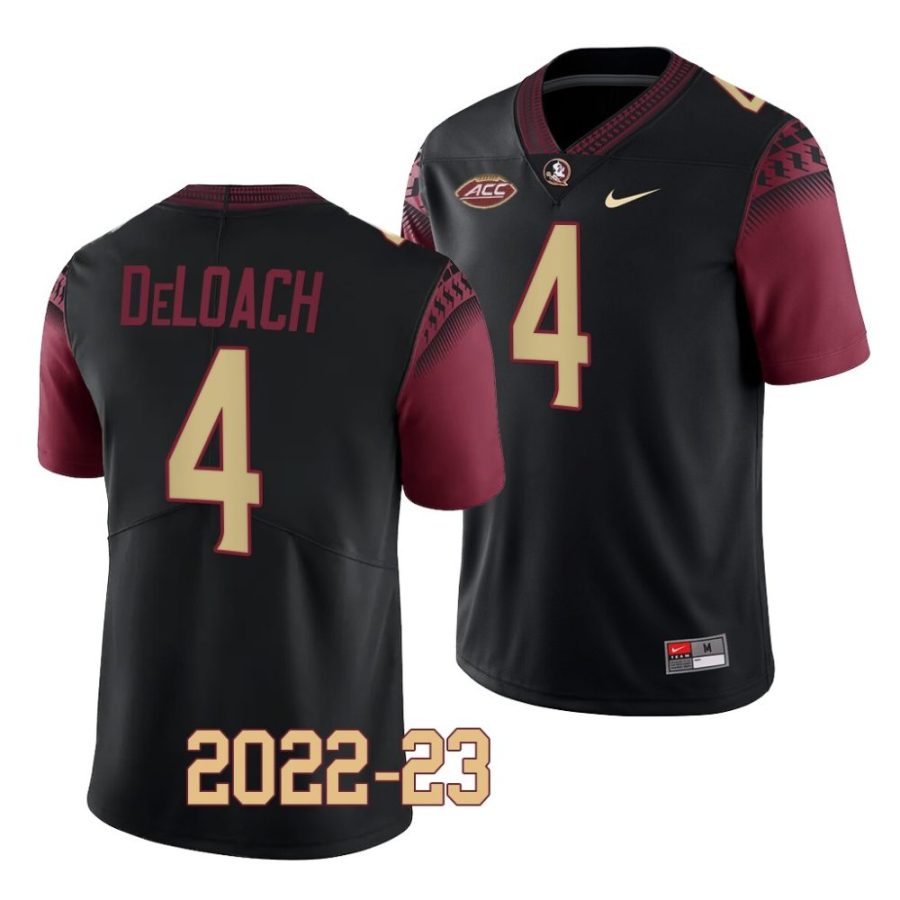 2022 23 florida state seminoles kalen deloach black college football replica jersey scaled