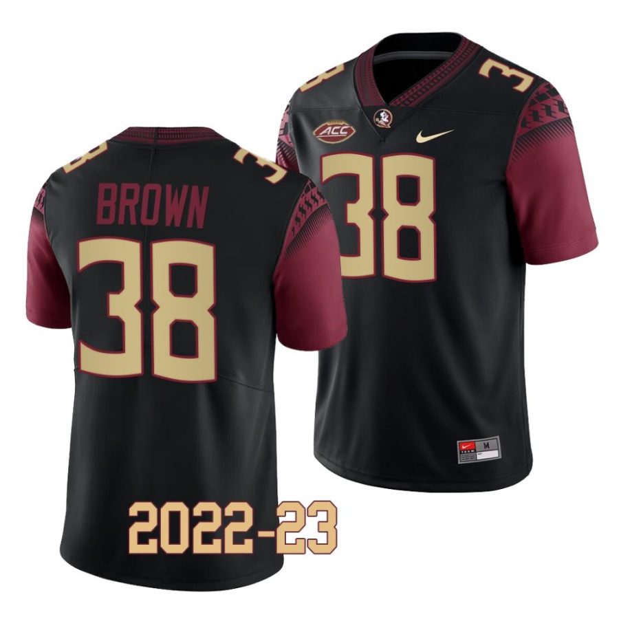 2022 23 florida state seminoles shyheim brown black college football replica jersey scaled