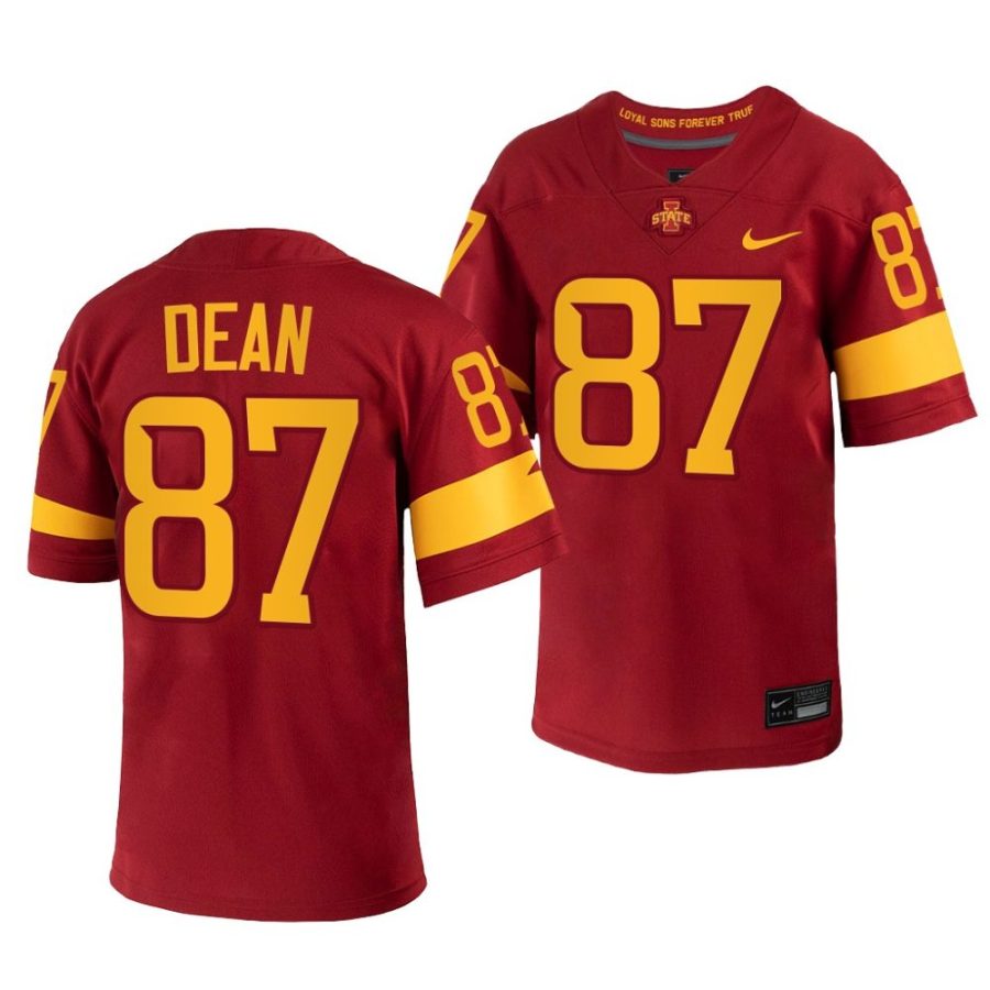 2022 23 iowa state cyclones easton dean red college football jersey scaled