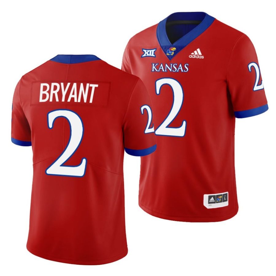 2022 23 kansas jayhawks jacobee bryant red college football jersey scaled