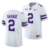 2022 23 kansas state wildcats kobe savage white college football jersey scaled