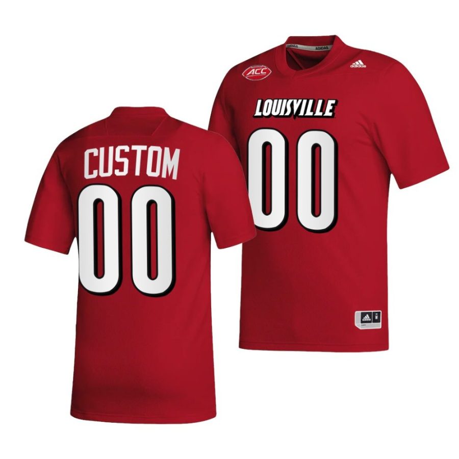 2022 23 louisville cardinals custom red college football nil replica jersey scaled