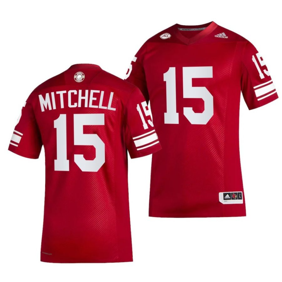 2022 23 louisville cardinals jalen mitchell red premier strategy football jersey scaled