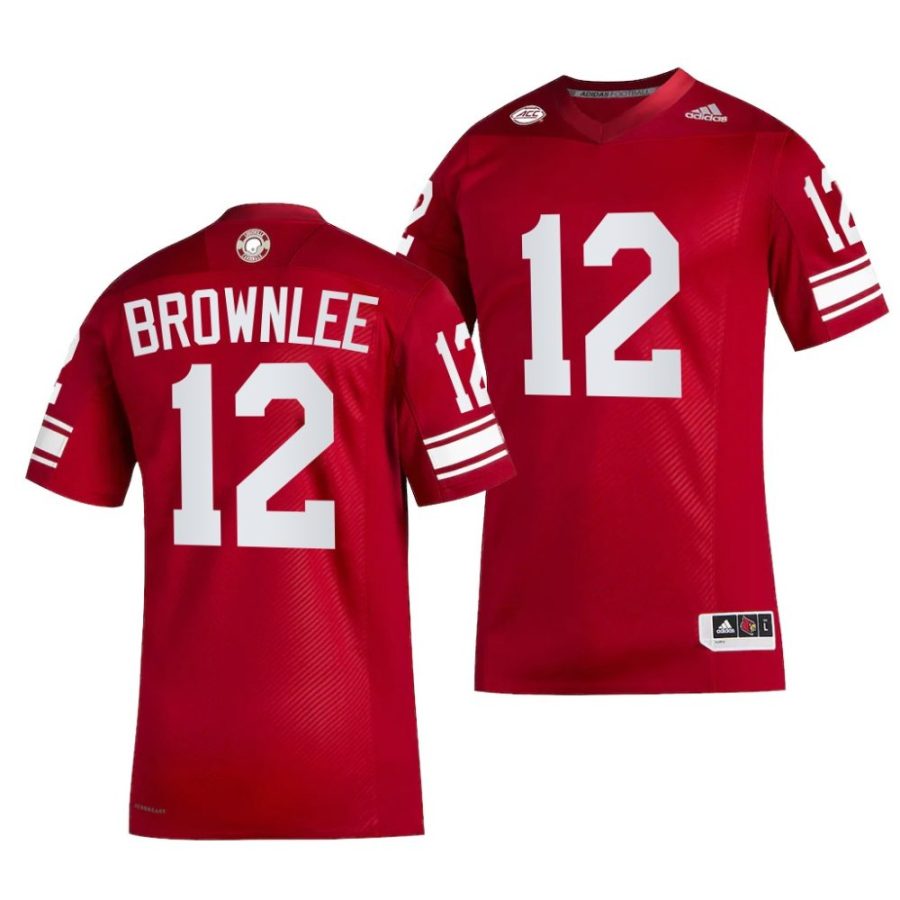 2022 23 louisville cardinals jarvis brownlee red premier strategy football jersey scaled