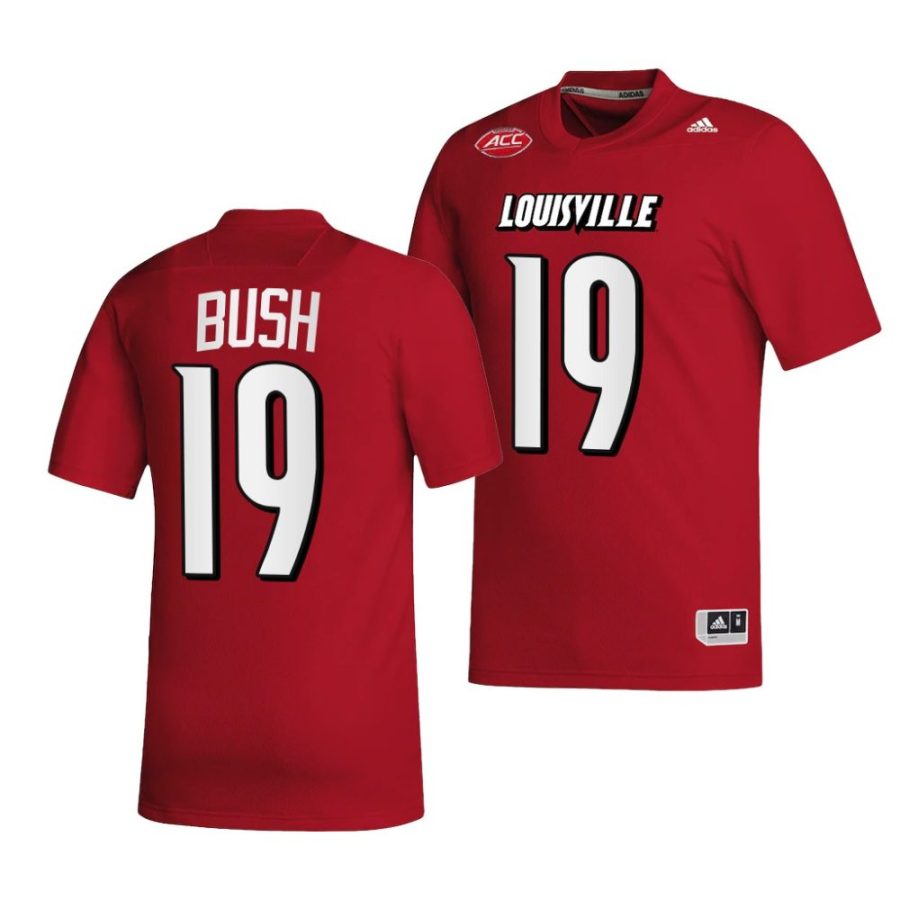 2022 23 louisville cardinals michael bush red college football nil replica jersey scaled