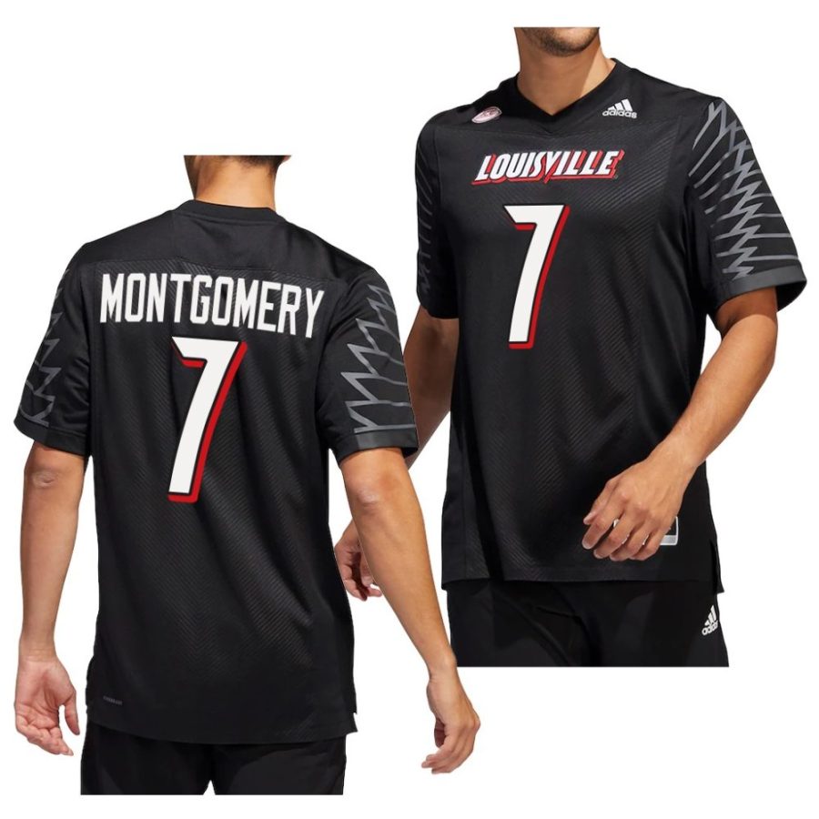 2022 23 louisville cardinals monty montgomery black premier football jersey scaled