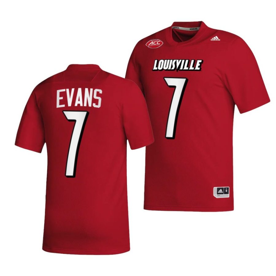 2022 23 louisville cardinals tiyon evans red college football nil replica jersey scaled