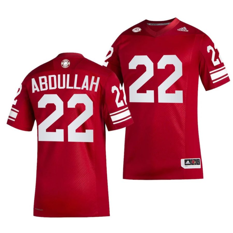 2022 23 louisville cardinals yasir abdullah red premier strategy football jersey scaled