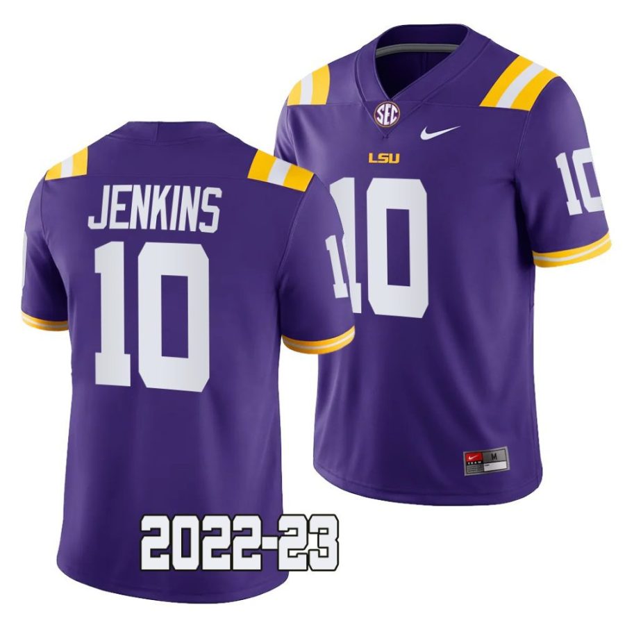 2022 23 lsu tigers jaray jenkins purple college football game jersey scaled