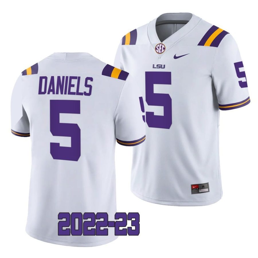 2022 23 lsu tigers jayden daniels white college football game jersey scaled
