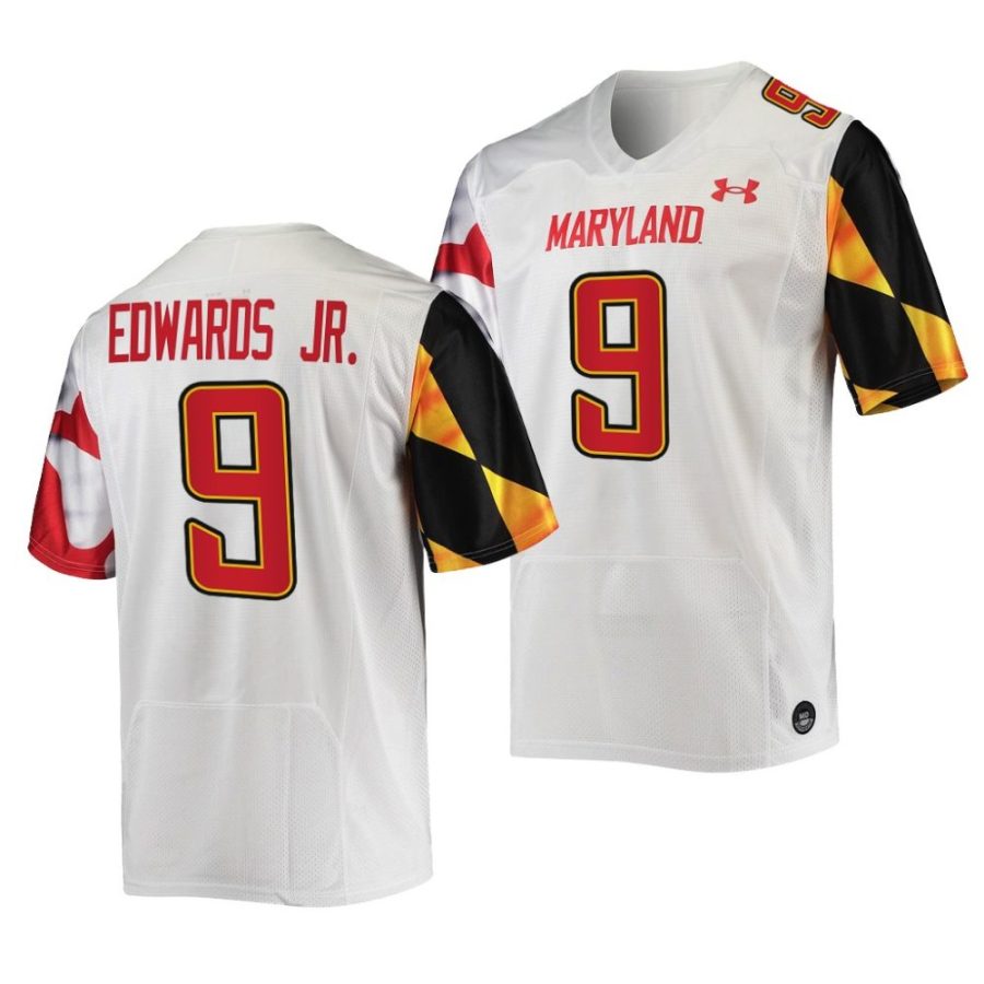 2022 23 maryland terrapins billy edwards jr. white college football replica jersey scaled