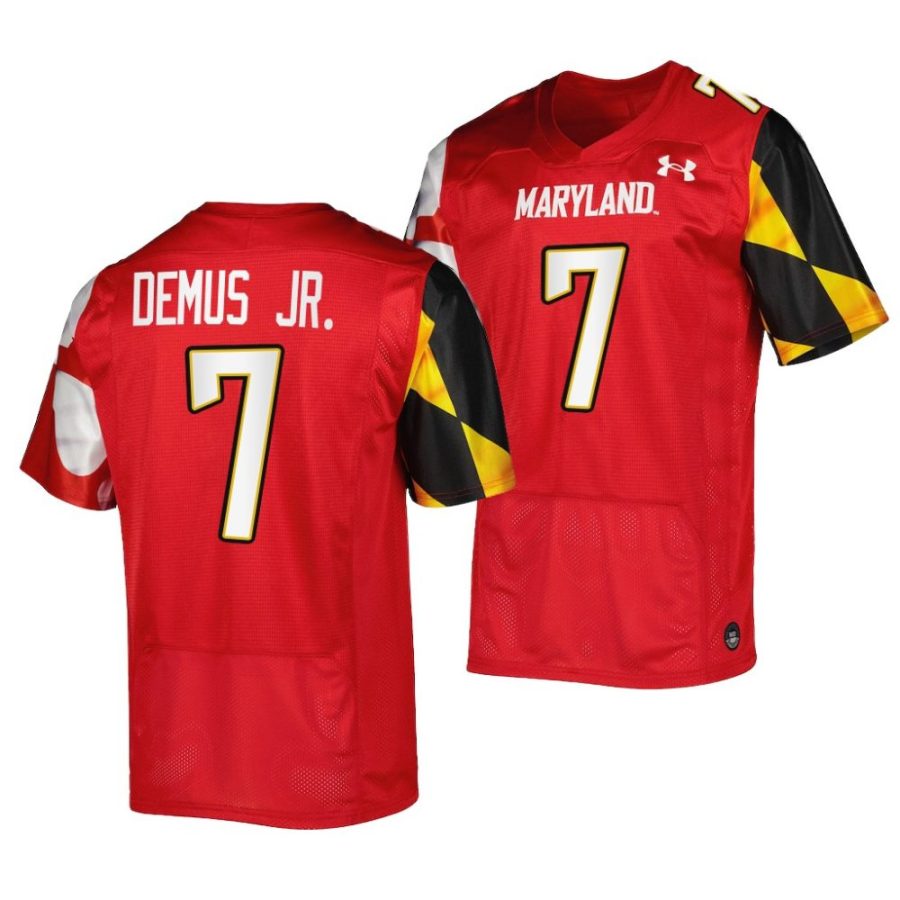 2022 23 maryland terrapins dontay demus jr. red college football replica jersey scaled