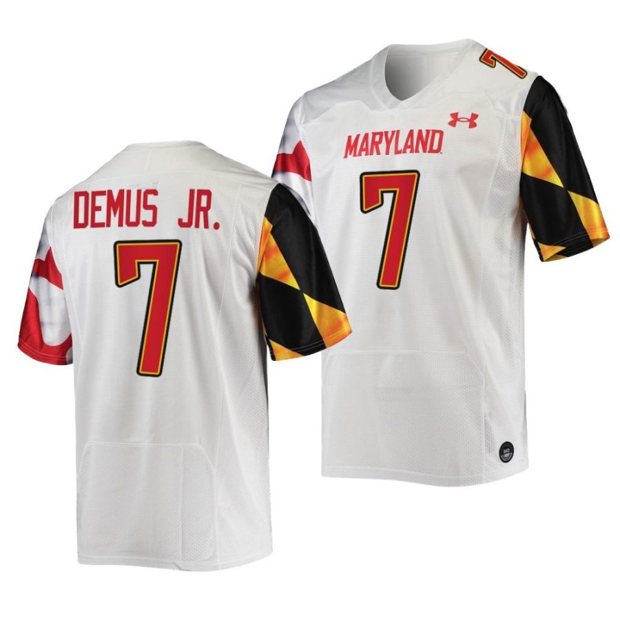 2022 23 maryland terrapins dontay demus jr. white college football replica jersey scaled