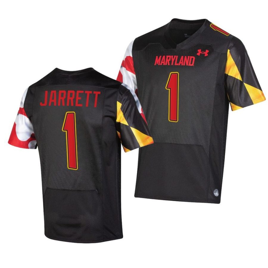 2022 23 maryland terrapins rakim jarrett black college football replica jersey scaled