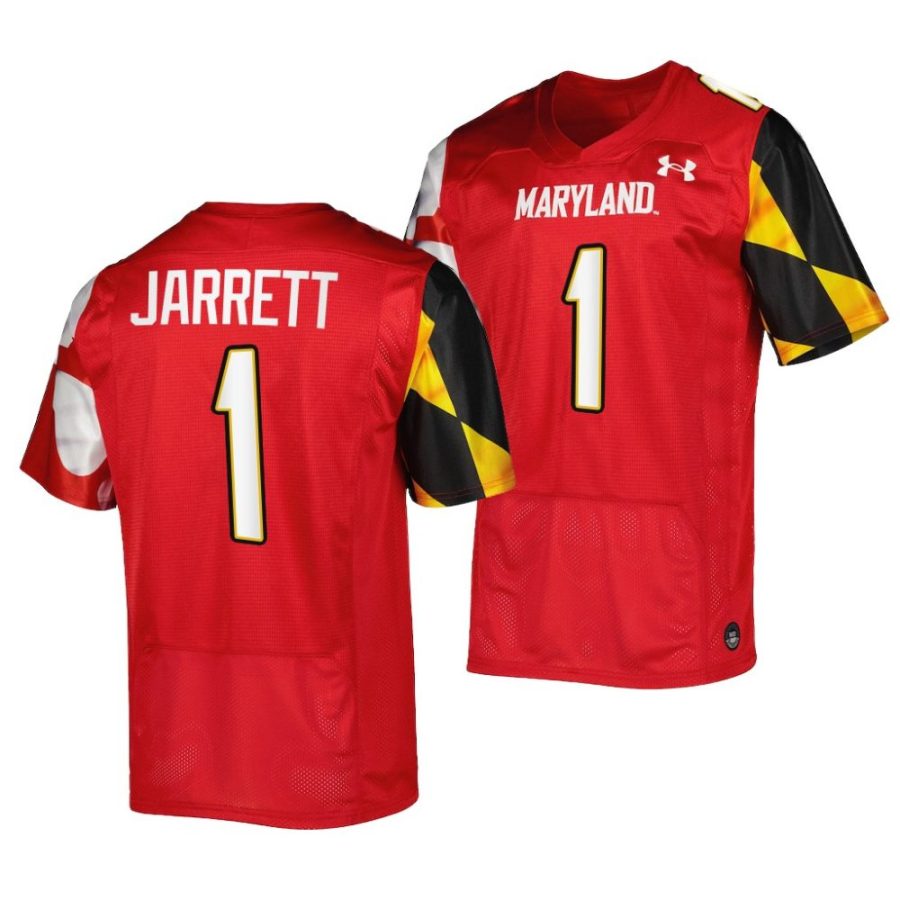 2022 23 maryland terrapins rakim jarrett red college football replica jersey scaled