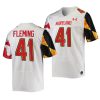 2022 23 maryland terrapins rex fleming white college football replica jersey scaled