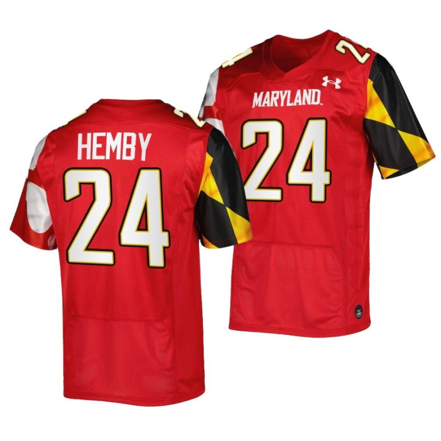 2022 23 maryland terrapins roman hemby red college football replica jersey scaled