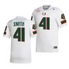 2022 23 miami hurricanes chase smith white college football nil replica jersey scaled