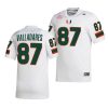 2022 23 miami hurricanes gabriel valladares white college football nil replica jersey scaled