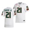 2022 23 miami hurricanes henry parrish jr. white college football nil replica jersey scaled