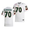 2022 23 miami hurricanes justice oluwaseun white college football nil replica jersey scaled