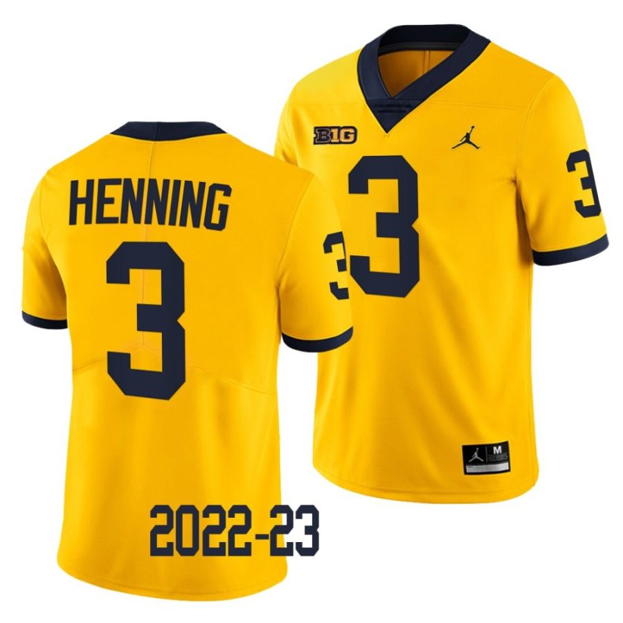 2022 23 michigan wolverines a.j. henning maize college football limited jersey scaled