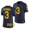 2022 23 michigan wolverines a.j. henning navy college football game jersey scaled